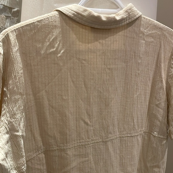 Laura Petites cream coloured button down Shirt - Picture 5 of 6